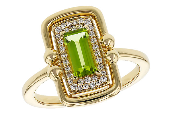 M275-27195: LDS RG .72 PERIDOT .84 TGW (8x4MM PER)