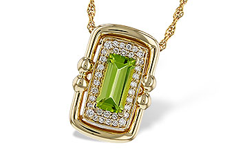 M275-27213: NECKLACE .72 PERIDOT .84 TGW (8x4MM PER)