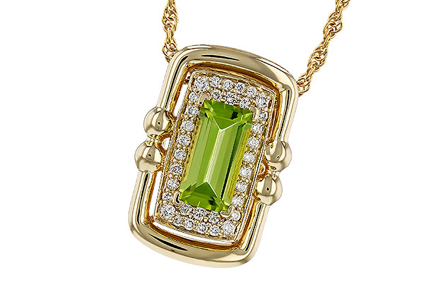 M275-27213: NECKLACE .72 PERIDOT .84 TGW (8x4MM PER)